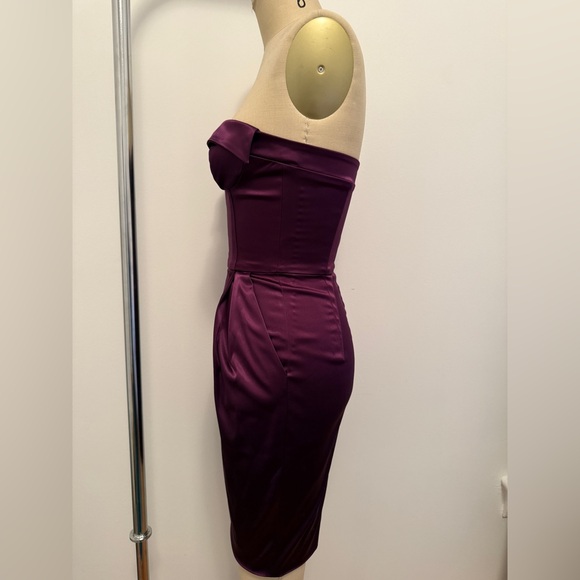 Dolce & Gabbana Strapless Dress in Deep Purple - Picture 4 of 7